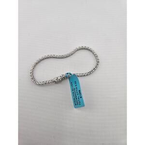 7.5in 3.3mm 5.33carat moissanite sterling silver tennis bracelet